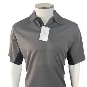 [Long sleeve] Traditional Major League Replica Umpire Shirt - GRAY with BLACK SIDES [LONG SLEEVE]