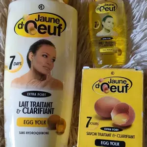 Jaune d'oeuf Treatment & Clarifying Egg Yolk Body Milk 450ml Soap & Serum with 7 Days, Extra Fortress Formula for Comfort and Skin Repair