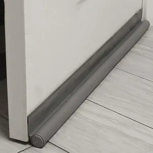 1 Piece Door Bottom Sealing Strip, PU Leather Adjustable Door Draft Stopper, Door Sealing Strip