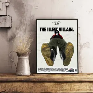 MF Doom Poster, The Illest Villain Poster Decor Artwork Ornaments Decoration