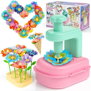 Flower Bouquet Craft Kits, DIY Arts and Crafts for Kids 4-6-8, Upgrade Wreaths & Colorful Flowers Toys for 4 5 6 7 8+Year Old Girl Birthday Gifts Ideas,Toddler Creative Educational Activities