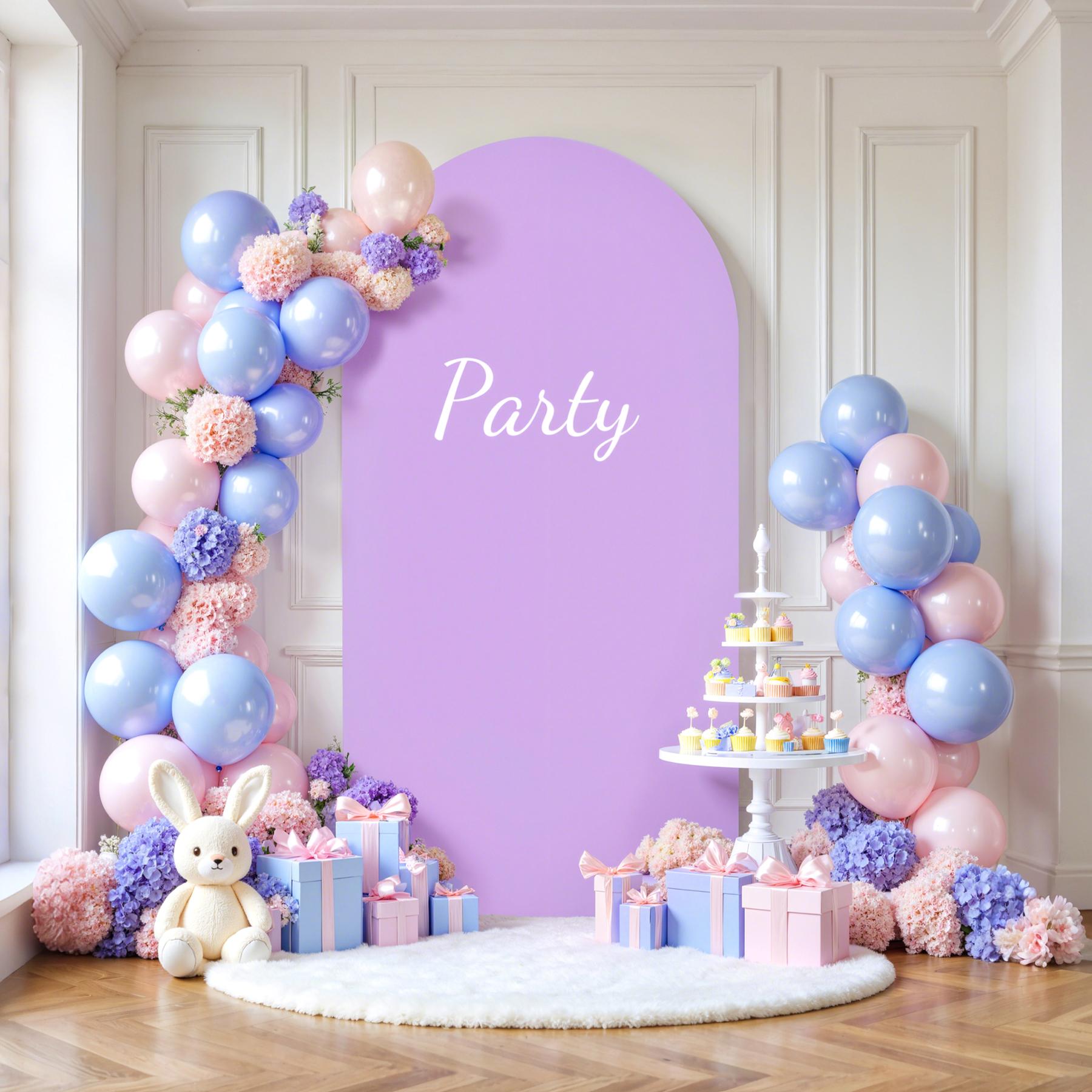 6/6.6/7.2 FT Arch Cover – Spandex Fitted Backdrop Covers for Weddings Parties Birthdays Mother's Day & Ceremony Decor Ideal for Events