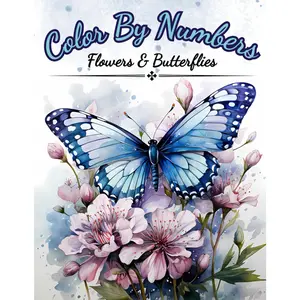 Color by Numbers,  & Butterflies: Color By Numbers For Adults. Amazing Patterns Of , Butterflies and Beautiful Gardens (Color by Number Coloring Books For Adults) - Paperback
