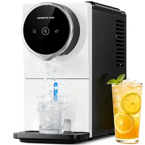 Antarctic Star Nugget Ice Maker Countertop – Crunchy Chewable Ice in Minutes, Auto Ice Dispense, Self-Cleaning, Touchscreen, 33Lbs/Day Portable Pellet Ice Machine for Home, Kitchen, Office & Party