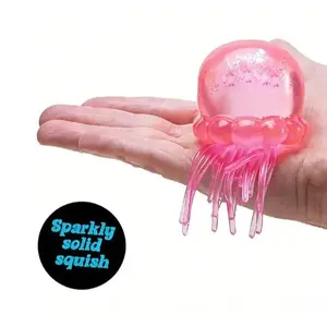 Needoh Jelly Squish - Soft Gel Filled Sensory Squeeze Toy, Stretchy Elastic Squishy Stress Relief Ball, Calming Anxiety Reducing Hand Fidget, Cute Relaxing Jelly Texture, Fun Portable Handheld Squeeze Toy Gift for All Ages