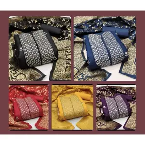 INDIAN DESIGNER COTTON SEQUENCE WORK SALWAR KAMEEZ SUIT SIZE 40