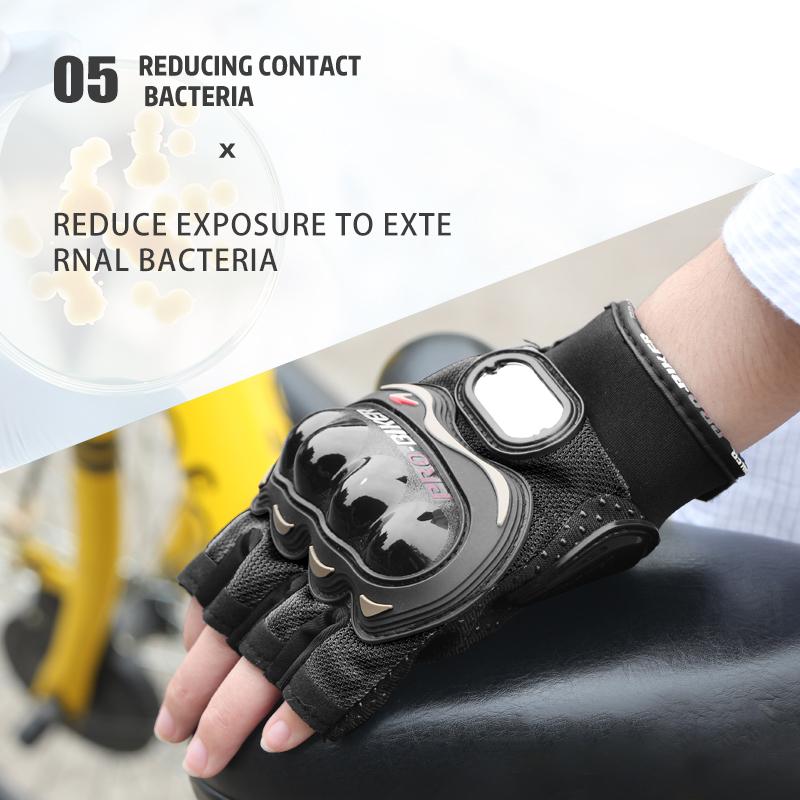 Breathable Half-Finger Motorcycle Riding Gloves for Men and Women, Non-Slip, Wear-Resistant, Touchscreen Compatible, Protective Motorbike Gloves for Outdoor Riding