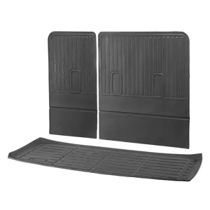 VEVOR Cargo Mats Compatible Chevrolet Tahoe & GMC Yukon 2021-2024,  Custom Fit TPE Cargo Liner Set for SUVs, Trunk and Rear Back Seat Protector Replacement, Trunk Mat and Backrest Mats