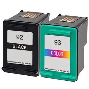 U.S. Remanufactured for HP 92 Black and HP 93 Color Ink Cartridge Combo Pack