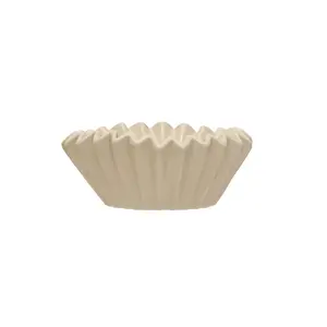 Stoneware Fluted Bowl - White