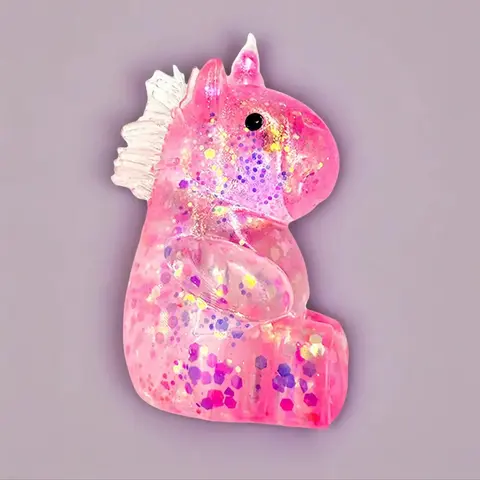 Unicorn Fidget Toy 1 or 4 Pack Soft Sensory Squishy Ball, Maltose Stress Relief Decompression Toy for Kids & Adults, Non-Toxic Tactile Play Hand Squishies Party Favor