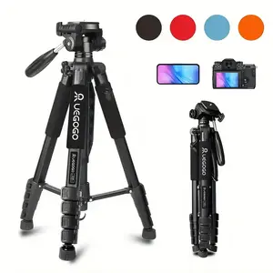 187cm Professional Aluminum Camera Tripod with 3-Way Pan Head – Extendable to 74 Inches, Compact Travel Design for DSLR & Smartphone Vlogging, Ideal for Outdoor Photography & Video Shoot#Lent#Super Bowl