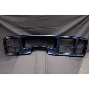 Custom Blue Carbon Fiber Hydro Dipped Dash Bezels & Interior Trim for Silverado, Tahoe & Cadillac