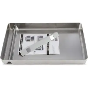 Stainless Steel  Litter Tray Compatible with Petsafe Scoop-Free Self-Cleaning  Litter Boxes - Never Absorbs Odor, Stains, or Rusts (Stainless Steel Litter Tray)
