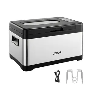 fathersdaygift  VEVOR Sous Vide Cooker, 800W Sous-Vide Machine, Suveed Cooking Machine with LED Digital Display, Glass Lid, Precise Temperature Timer Control, for Family Friends, All-in-One Sous Vide Pot