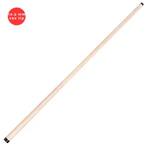 Maple Shaft for McDermott Lucky/Star Pool Cues, 3/8"-10, Silver Ring 12.5 mm tip