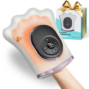 Finger & Palm Massager, Rechargeable Hand Relaxer with Warm Compress & Adjustable Pressure, Soothes Hand Fatigue, Boosts Circulation – Perfect Stress Relief & Gift for Loved Ones