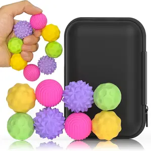 Magnetic Stress Balls Set, 8 Pieces Fidget Toys with Silicone Cover, Anxiety Relief Hand Massager for Adults, Calming Toy, Stress Relief Gadgets