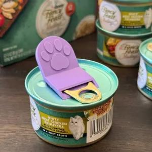 New Can Opener, Easily Open Canned Food And Beverages While Protecting Nails, Ideal Choice For Women Who Care About Nail Care. Non-Slip Design, Available In Multiple Colors. Ergonomic Non-Slip Handle, Suitable For Cat/Dog Food Cans.