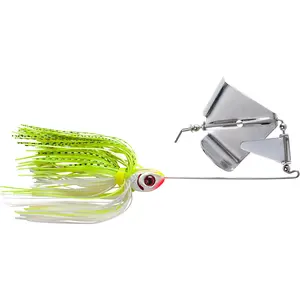 Booyah Buzz Bait 3/8 oz. Fishing Lure - White/Chartreuse Shad