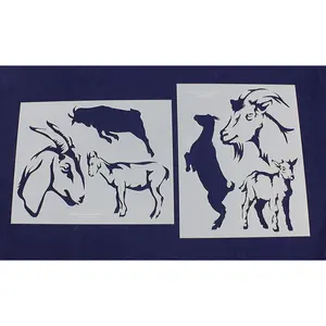 Goat Stencils - 2 Piece Set - 8 x 10