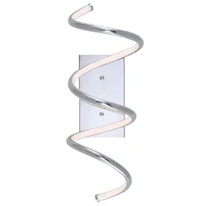 JONATHAN Y Scribble Modern Metal Integrated LED Vanity Light Sconce; for Living Room, Bedroom, Kitchen, Office