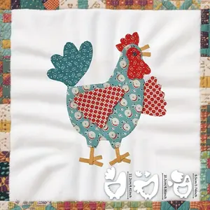 8pcs Rooster Hen Quilting Template DIY Chicken Pattern PET Sewing Template - Suitable for Patchwork Quilts, Mats, and Handicrafts, Perfect for Quilting Enthusiasts