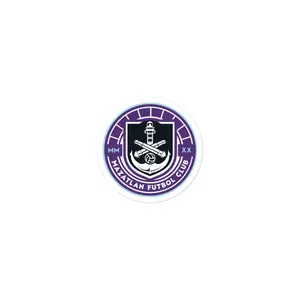 Mazatlan FC Die cut Bubble free stickers, 3″×3″, White