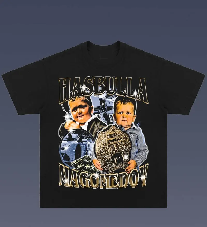 Hasbulla Affordable Vintage Graphic Tees For Mens Crewneck Classic Clothing Menswear