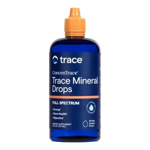 Trace Minerals ConcenTrace Trace Mineral Drops | All-Natural Liquid Minerals | Replenishes Electrolytes & Supports Hydration, Energy, Mood, Muscles, Digestion, & Restful Sleep | 8 fl oz (96 servings)