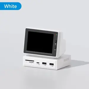 Hagibis 3.5Inch IPS Mini Screen AIDA64 Mini PC CPU RAM HDD Data Monitor Display Sub Screen with USB C Hub for Laptop PC Macbook other