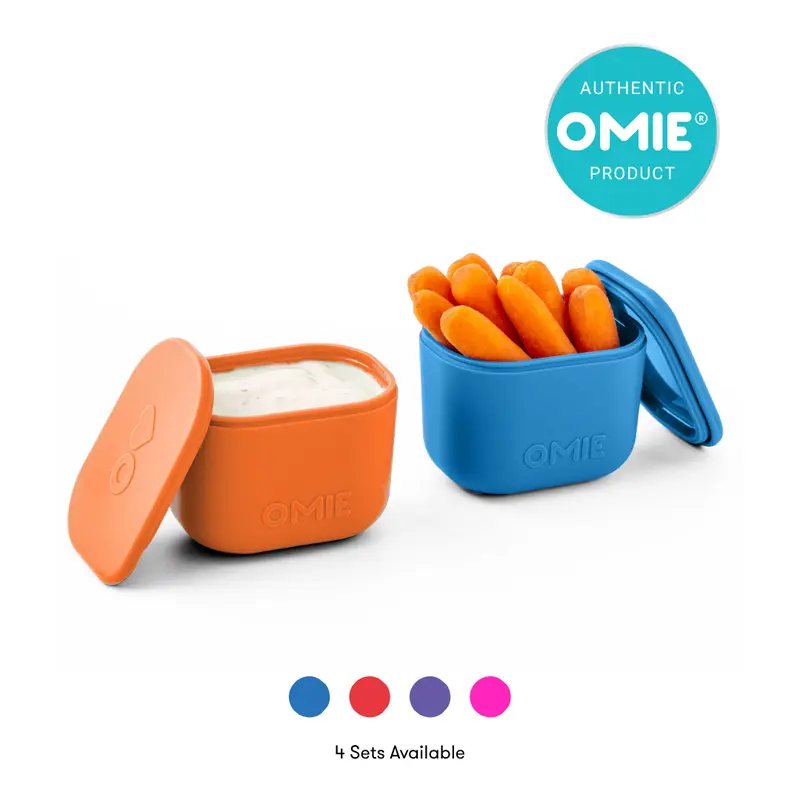 OmieDip UP® 2-Pack - Leakproof Silicone Containers for OmieBox® UP - TTS