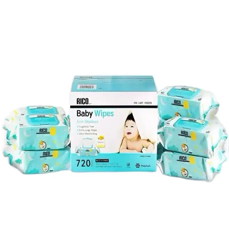 Baby wipes, Clearance, RICO wipes - oversized, cleansing and moisturizing children's wipes, baby products, products for girls and boys, unscented baby