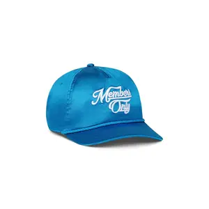 MEMBERS EXCLUSIVE VINTAGE SATIN SCRIPT TRUCKER HAT - OCEAN