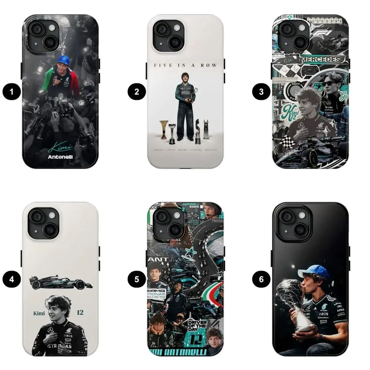 Five In A RowPhone Case Featuring, Gift For Racing Fan