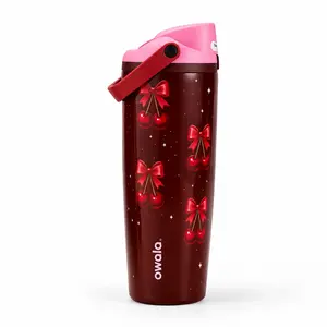 Owala FreeSip 30oz Sweet Cherry Bow Water Bottle | Leakproof Stainless Steel Tumbler