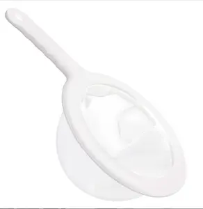 Ultra-fine Nylon Mesh Strainer Plastic Meshes Colander with Handle Reusable Food Grade Filter Juice Yogurt Strainer Sieve Mini Brine Shrimp Separation Net for Kitchen Filtering Milk Honey 80mesh