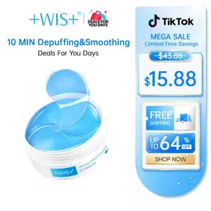 【WIS】K-Beauty Multi-Peptide Collagen Hydrogel Eye Patches 60pcs 10-Min Eye Emergency Care Depuff • Brighten Eye Area • Reduce Fine Lines | Firming Crystal Eye Care Treatment#DealsF#DealsForYouDays