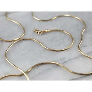 Long Italian Gold Snake Chain
