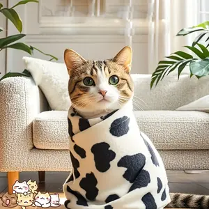 31.49in*31.49in Extra Large Cat Wrapping Cloth - Anti-Escape, Nail Trimming & Grooming Apron for Cats, Washable & Durable, Pet Grooming Essentials |   Playful Cat Design |   Washable Apron, Cat Accessories, Without Battery