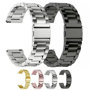 Stainless Steel Watch Band (Band Only), 1 Count Fashionable Watch Band for Men & Women, Wearable Accessories Compatible with Huawei Samsung Apple Smart Watches, Smart Watch Strap