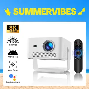 Magcubic HY450Max Projector 1100ANSI 12W Speaker HDR10+ 8K Decode Auto Focus Android 14.0 Dual WiFi6 BT5.4 Fully Automatic Keystone 1.0:1 Throw Ratio Screen Recognize & Automatic Obstacle Avoidance Home Cinema, Movie, Audio Summervibes