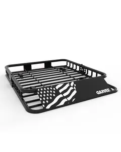 Global Heavy Duty Roof Rack Cargo Carrier Basket – 46" x 36" or 64" x 39" with Extension – 200 lbs Capacity – Fits SUVs, Trucks, Cars – Black – Three-Section – Compatible with Vehicle Crossbars