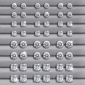 24/36 Pairs of Stunning Shine: Sparkling Zircon & Imitation Pearl Earring Sets. The perfect gift to unbox a treasure trove of elegance.