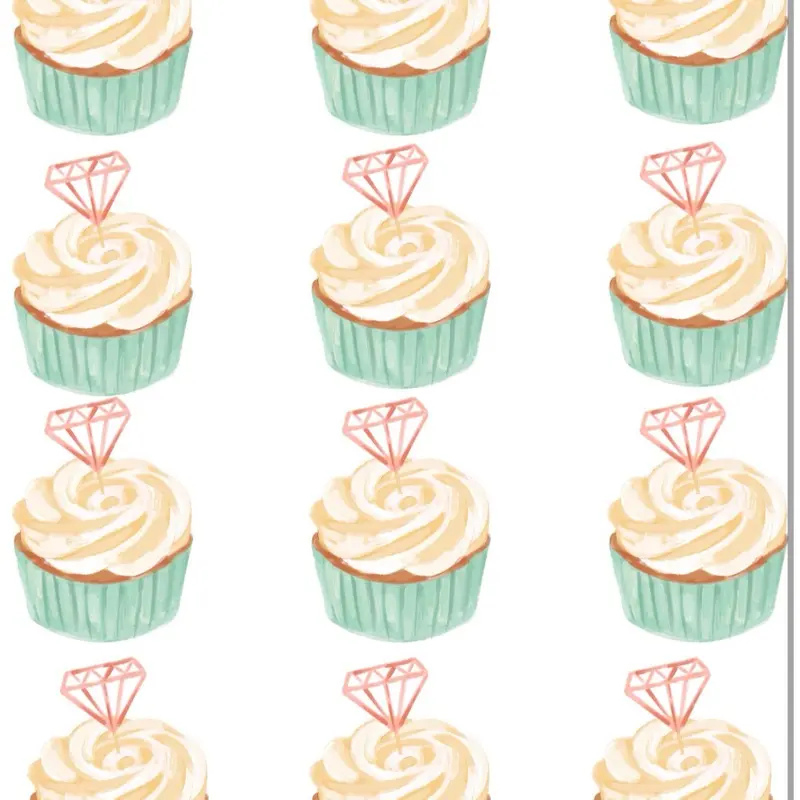 Engagement cupcake toppers EDIBLE topper Engagement cookies wedding cupcake toppers Wedding cookies