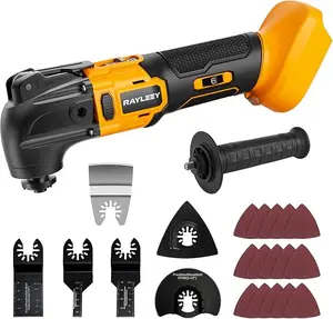 Oscillating multi-tool suitable for DeWalt 20V Max battery, cordless multi-tool, 6-speed settings 8,500-21,000 RPM, 23-piece sanding and cutting oscillating tool [tool only]