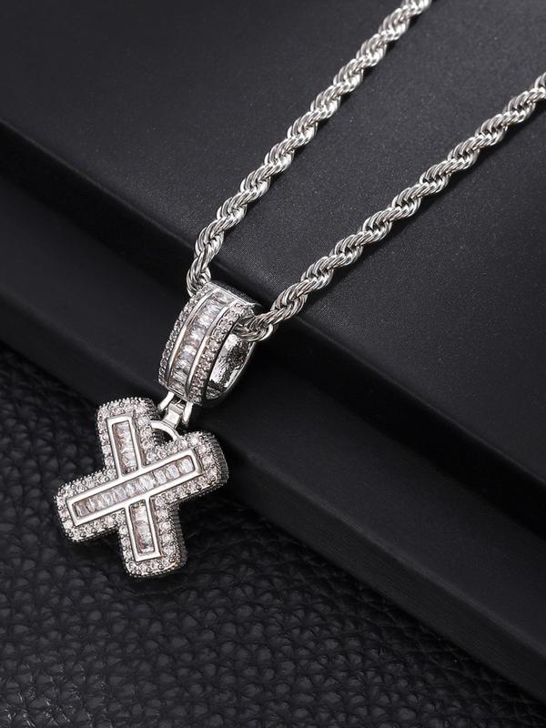 Zircon letter pendant necklace, party fashion jewelry, everyday outfit accessory, trendy and versatile exquisite birthday gift jewelry, letter necklace, name initial necklace, daily jewelry match