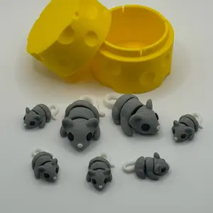 Articulated 3D Printed Mice with Cheese Container