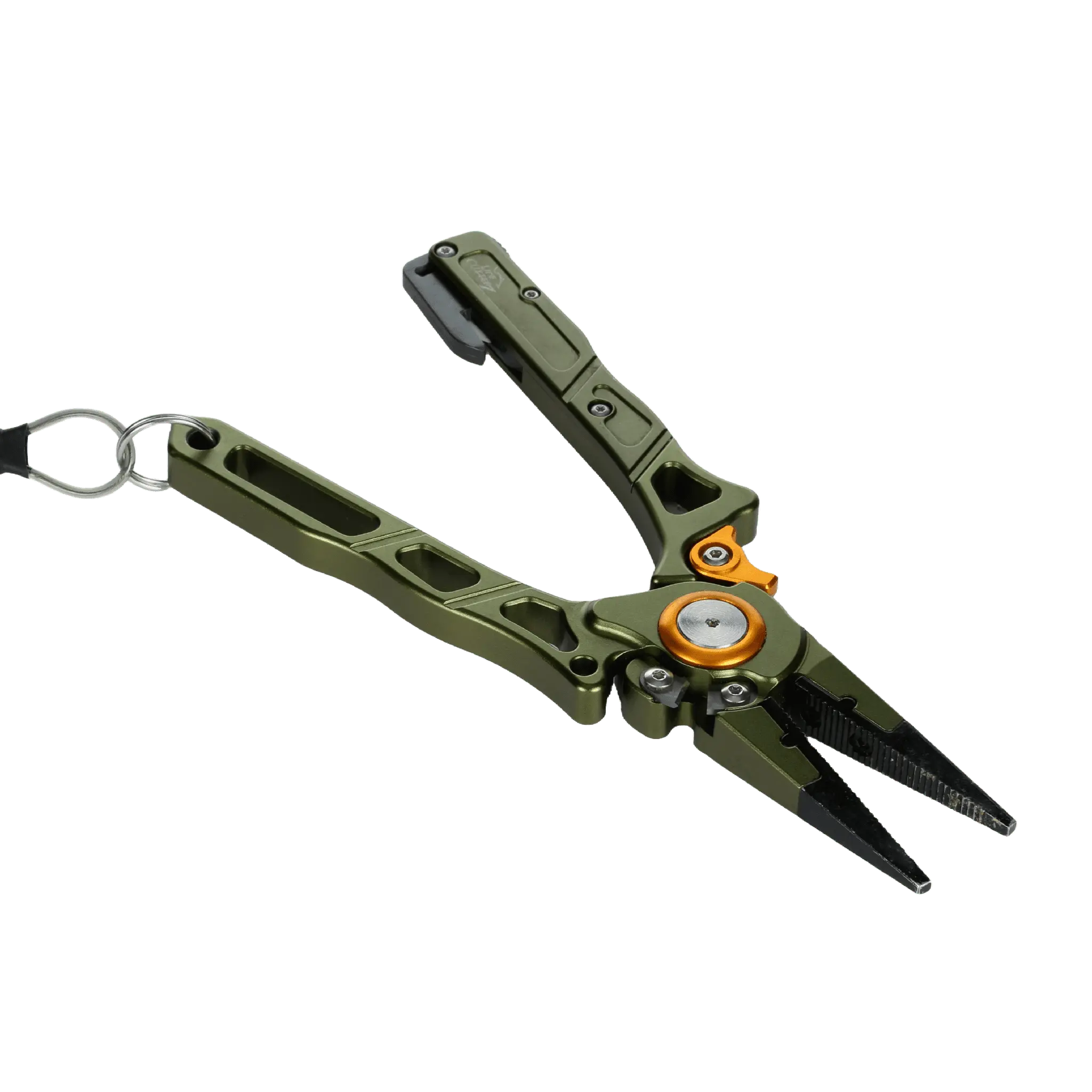 Line Cutterz Elite Pliers – the ONLY pliers with a patent-pending ceramic blade retractable cutting slot! Outlasts every other pliers cutting braid to 100lb. Pro-grade, rust-resistant, built for serious anglers. Corrosion resistant in Saltwater too!