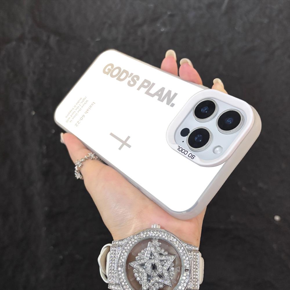 GOD’S PLAN Cross Isaiah for iPhone Samsung Galaxy Case iPhone 17Pro Max Air 16E 15Plus 14 13 12 11 S25 S24 S23 S22 Phone Case, God's Gift, Faith, personality, Gradient, Protective Silicone Cover, Protection Durable, Shockproof Drop.WC60